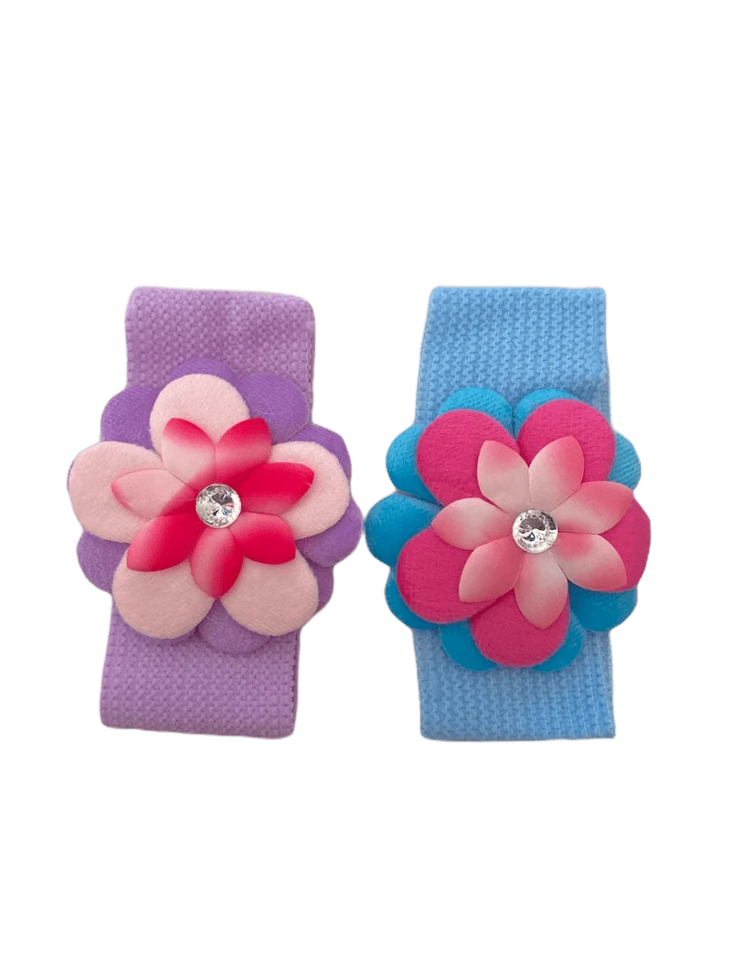 Bandeaux enfant motif fleur (x12)