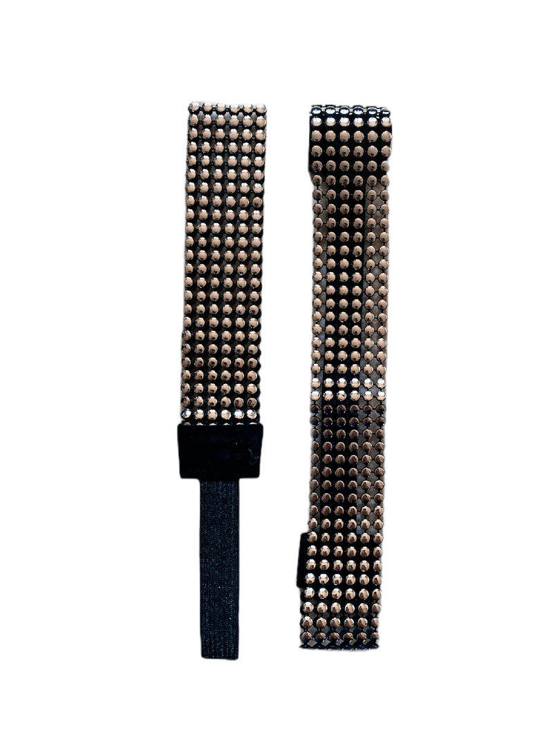 Bandeaux headband élastique métallique (x12)