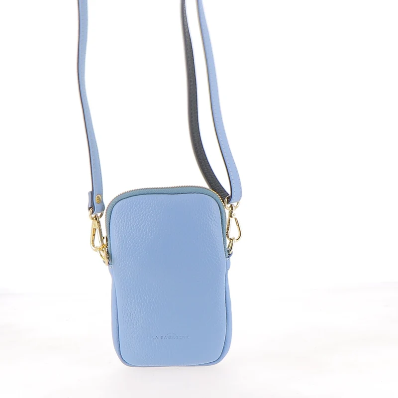 Sac Porté Épaule / Porté Croisé Isabelle - Bleu Acier