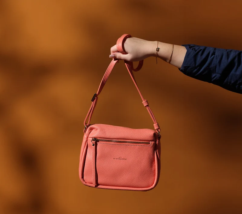 Sac Porté Croisé 3 Zip - Orange