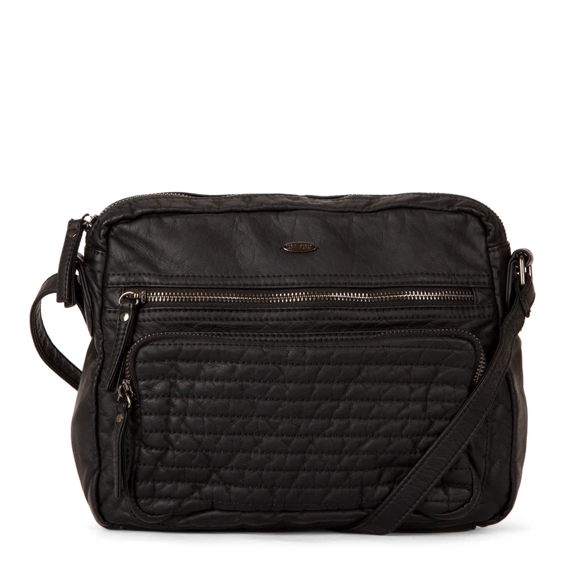 Quilted Crossbody with Front Pouch