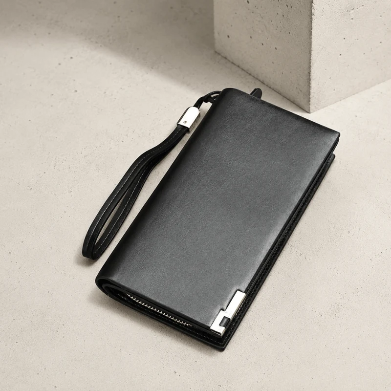 Grand Portefeuille Multifonction à Dragonne pour Homme