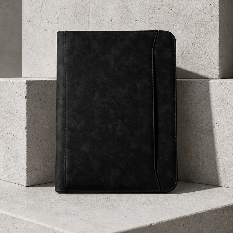 Porte-Document Bloc-Notes A4 avec Porte-Téléphone