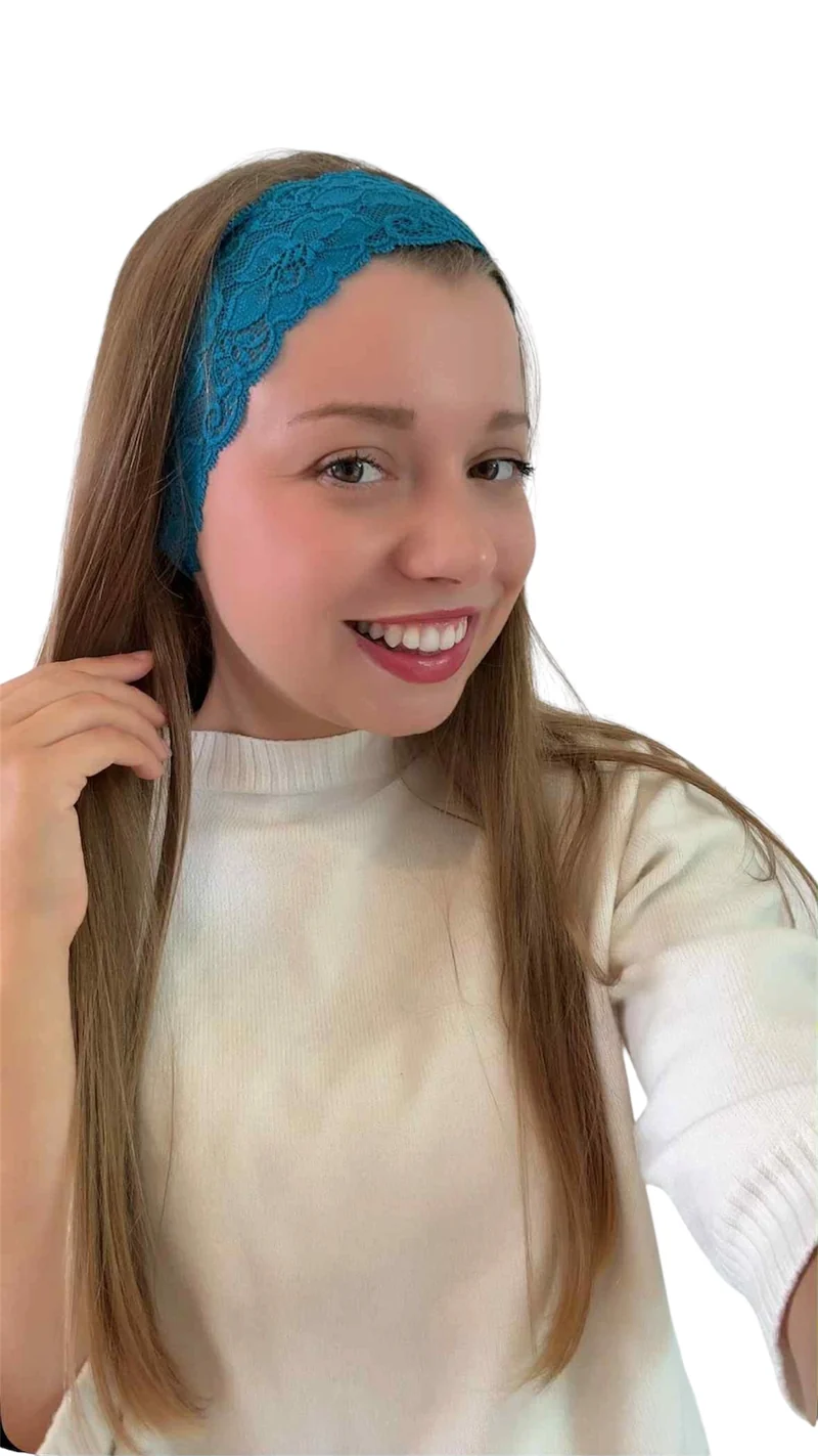 Bandeau à Cheveux " Eclat Turquoise " - Modèle Femme