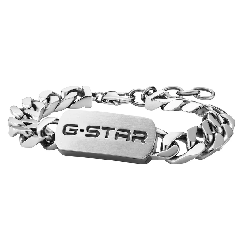 G-Star Incisio Bracelet argenté Curb Chain GSJ.106.04