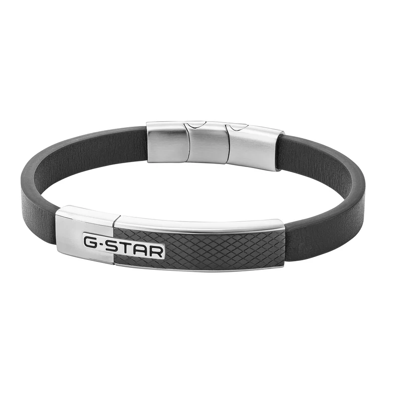 G-Star Mtrx Bracelet en cuir noir GSJ.105.03