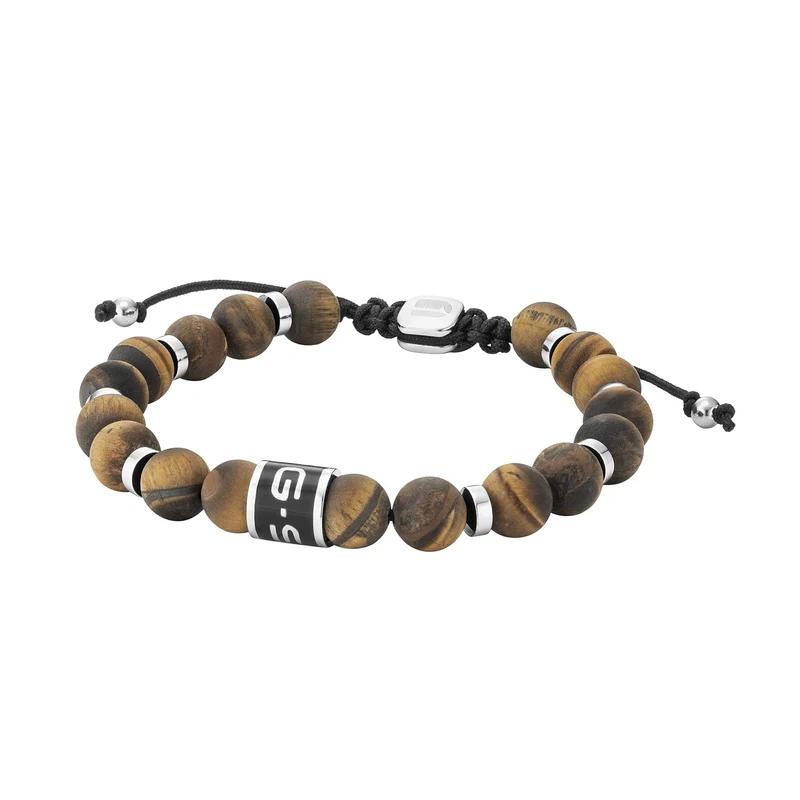 G-STAR ElNode Bracelet marron argenté GSJ.111.02