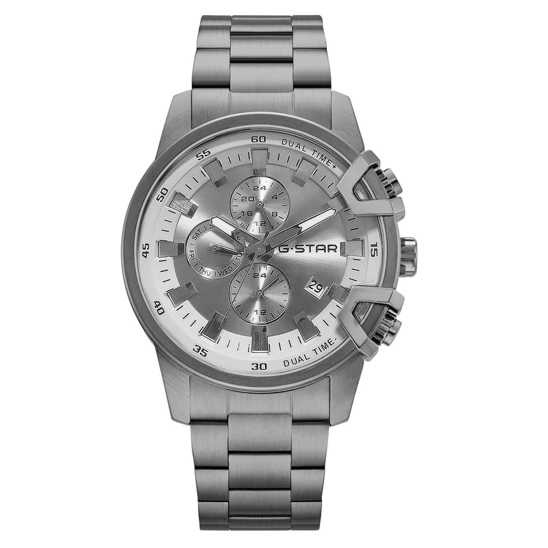 G-STAR Bend3D Montre Homme en Acier Light Gunmetal GSW.505.06