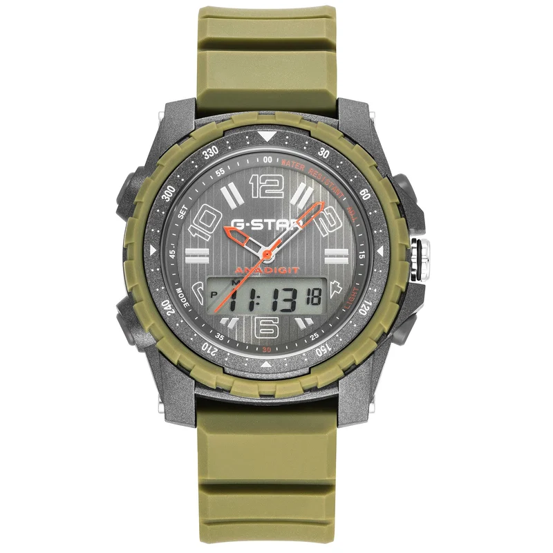 G-STAR Ops01 Montre Homme Ana-Digi Gris Olive GSW.502.03
