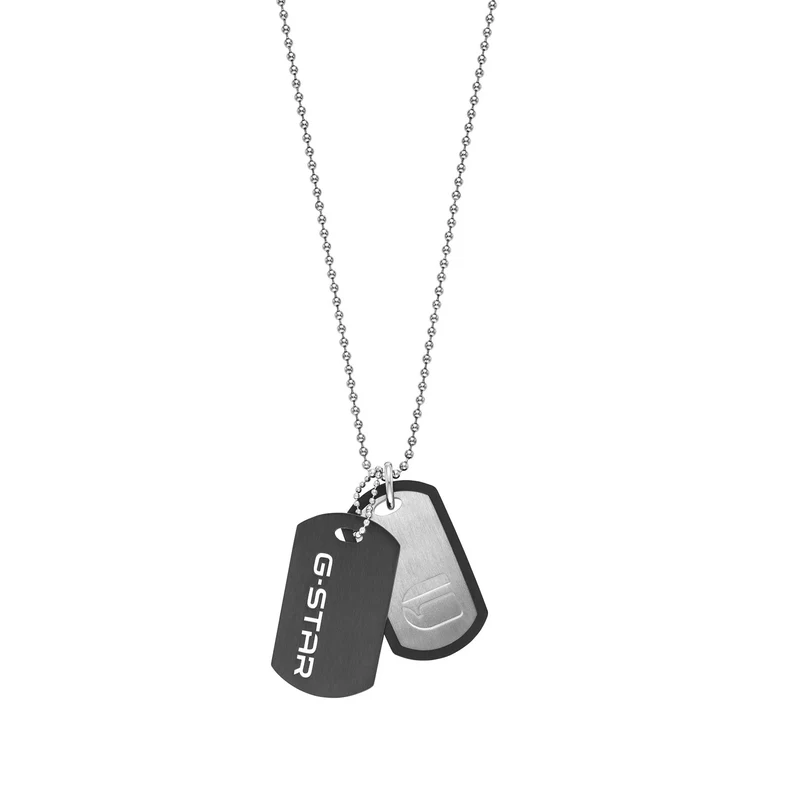 G-STAR D-Tag Collier argenté Box Chain GSJ.102.02