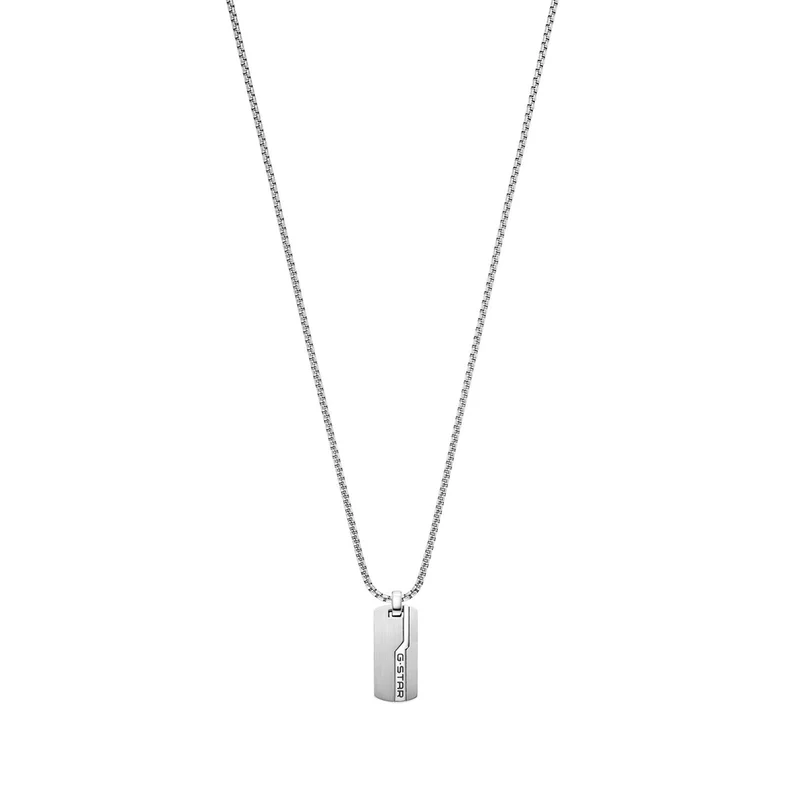 G-STAR Unistrial Collier argenté Box Chain GSJ.112.01