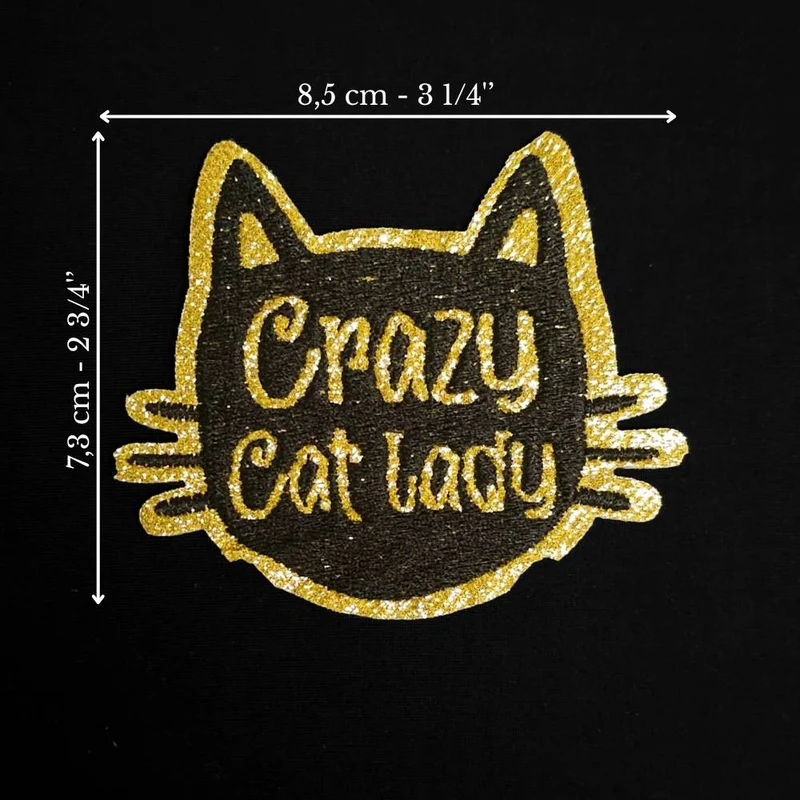 Écusson thermocollant | Crazy Cat Lady
