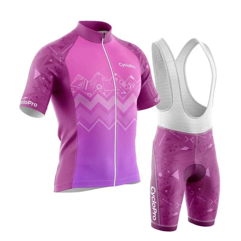 TENUE DE CYCLISME ÉTÉ HOMME VIOLETTE - WAVE+