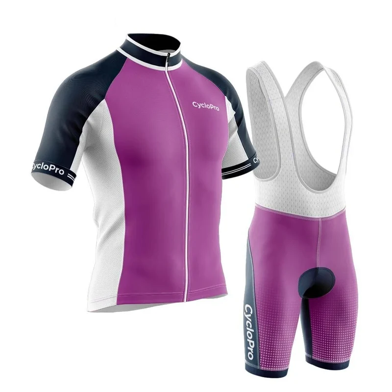 TENUE DE CYCLISME ÉTÉ HOMME VIOLET - UNI+