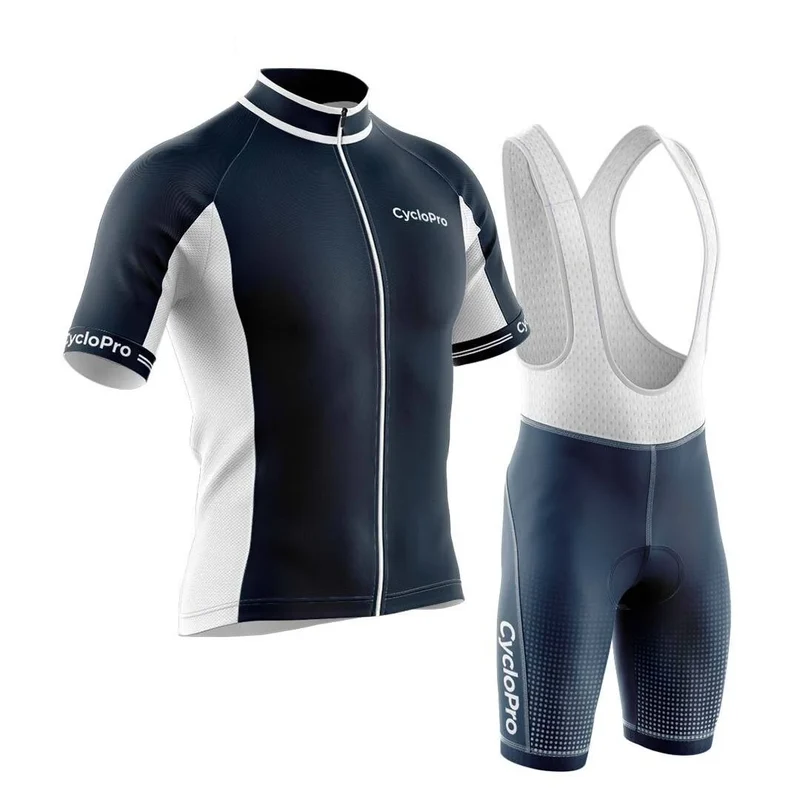 TENUE DE CYCLISME ÉTÉ HOMME BLEUE MARINE - UNI+
