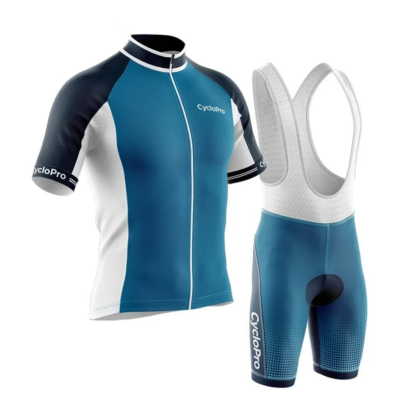 TENUE DE CYCLISME ÉTÉ HOMME BLEUE - UNI+