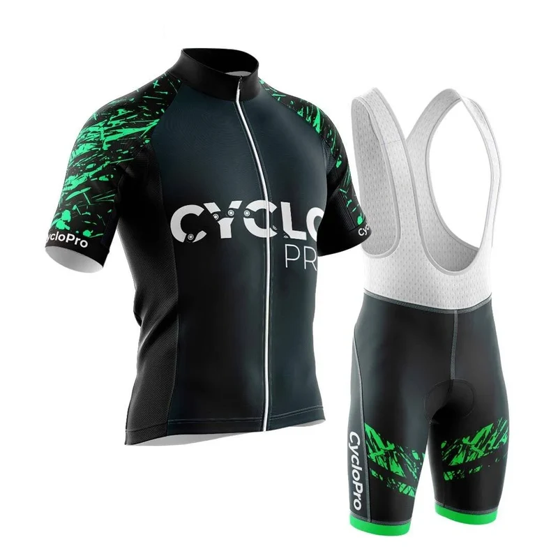 Tenue De Cyclisme été Homme Verte - CYCLOPRO+