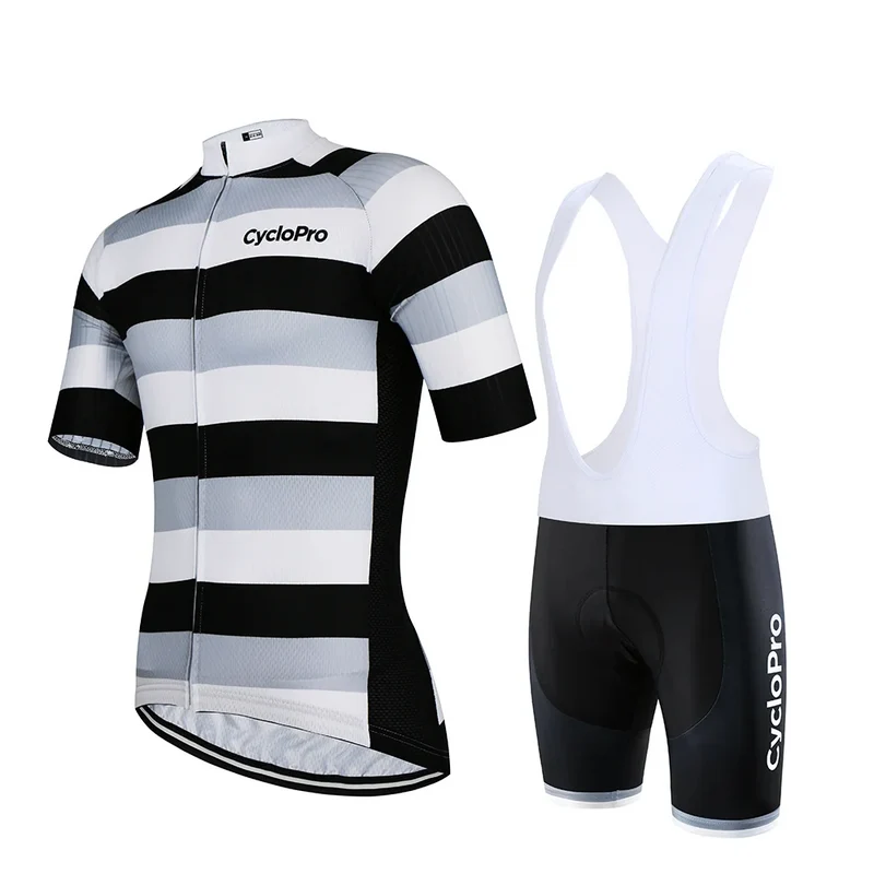 Tenue De Cyclisme Noir & Blanc - Evasion+