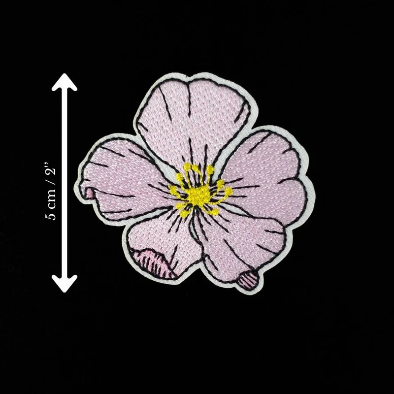 Écusson fleur rose | Thermocollant