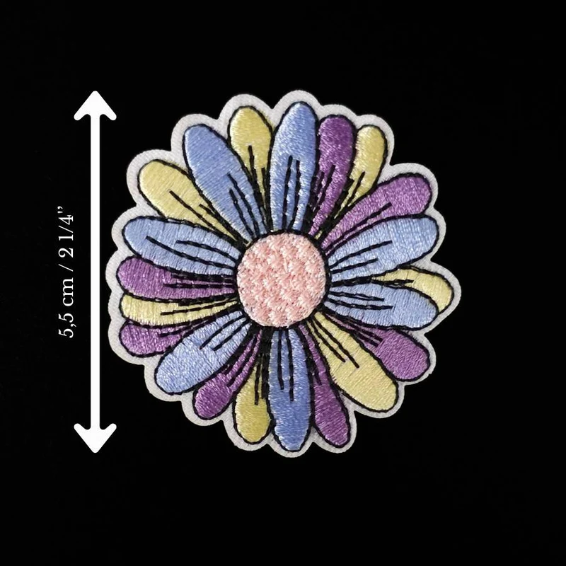 Écusson fleur pastel | Thermocollant