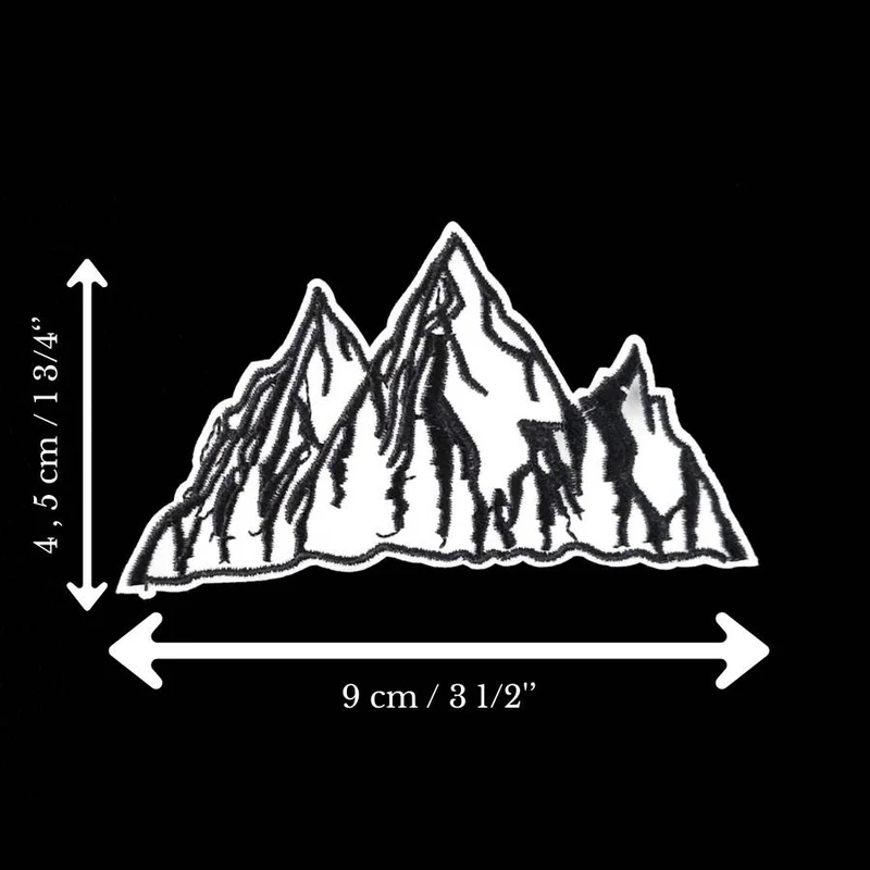 Écusson sommets de montagne | Thermocollant