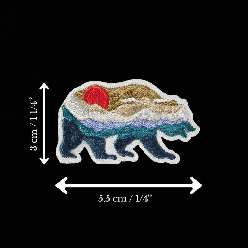 Écusson paysage ours | Thermocollant