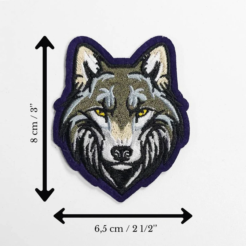 Écusson tête de loup | Thermocollant