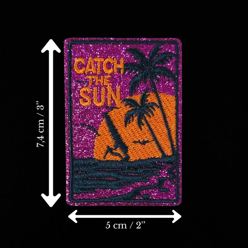 Écusson coucher de soleil tropical | Thermocollant