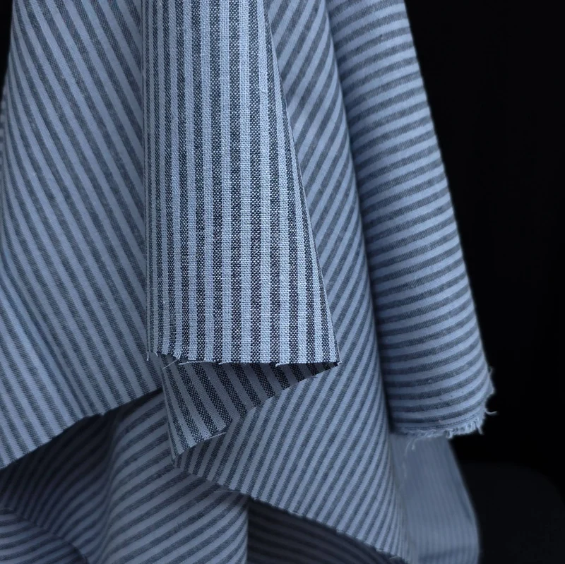 Tissu Essex en Lin et Coton Tissé Teint | Classic Wovens | Rayures | Robert Kaufman