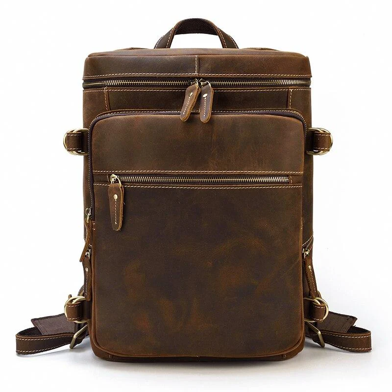 Sac à dos en cuir marron | COOK