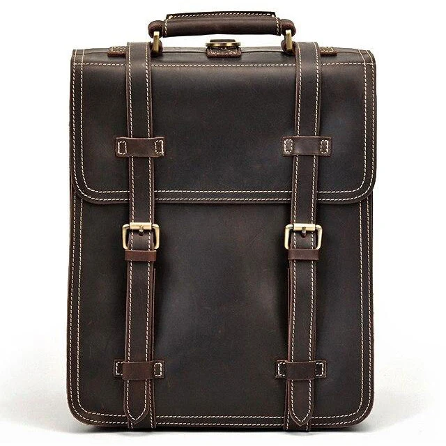Sac à dos en cuir cartable femme | MAILLARD