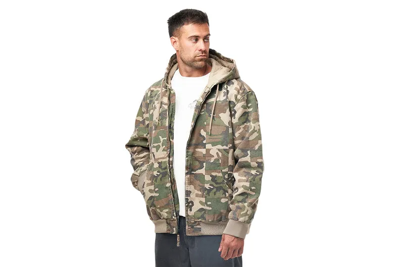 VESTE DE TRAVAIL ELI EN TOILE À FERMETURE ÉCLAIR INTÉGRALE