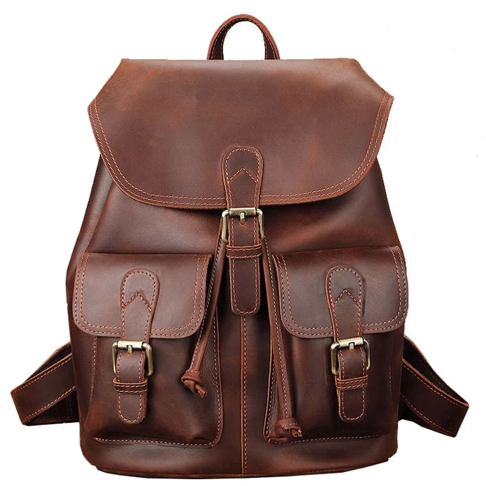 Sac à dos en cuir moto | COUSTEAU
