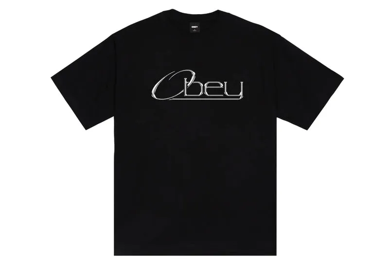 T-shirt chromé à bords hauts