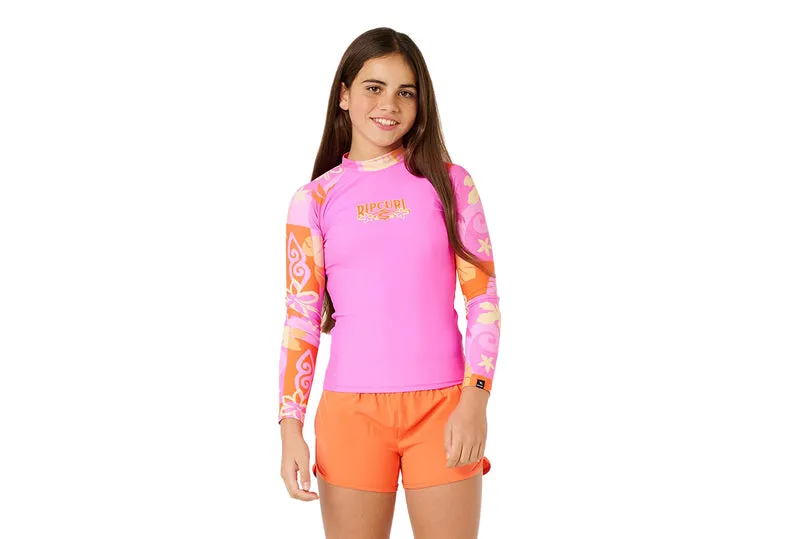 VESTE ANTI-UV TROPICAL DAWN À MANCHES LONGUES POUR FILLE