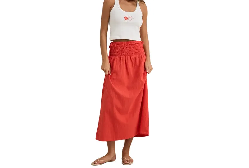 Jupe maxi ALANA à nœud sur le côté