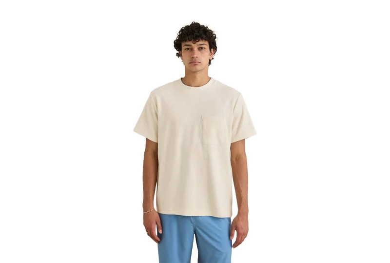 T-SHIRT À MANCHES COURTES EN ÉPONGE VINTAGE